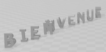 Digraphe Bienvenue / A la Prochaine